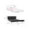 Tuhome Kaia Twin Bed Base, Headboard, Black CLW7974 - alternate 3
